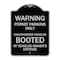 Signmission Permit Parking Only Unauthorized Vehicles Booted at Vehicle Owners Expense, A-DES-BS-1824-22712 A-DES-BS-1824-22712 - alternate 1